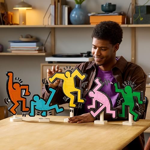 LEGO Art Keith Haring: Figuras Danzantes Decoración, Set de Construcción para Adultos, Arte Mural, Regalo para Él, para Ella y para Apasionados de Las Actividades Creativas 31216