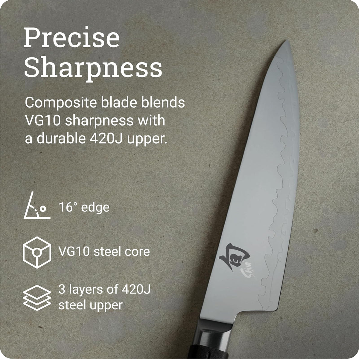 Shun VB0723 Sora cuchillo de chef, 15.24 cm
