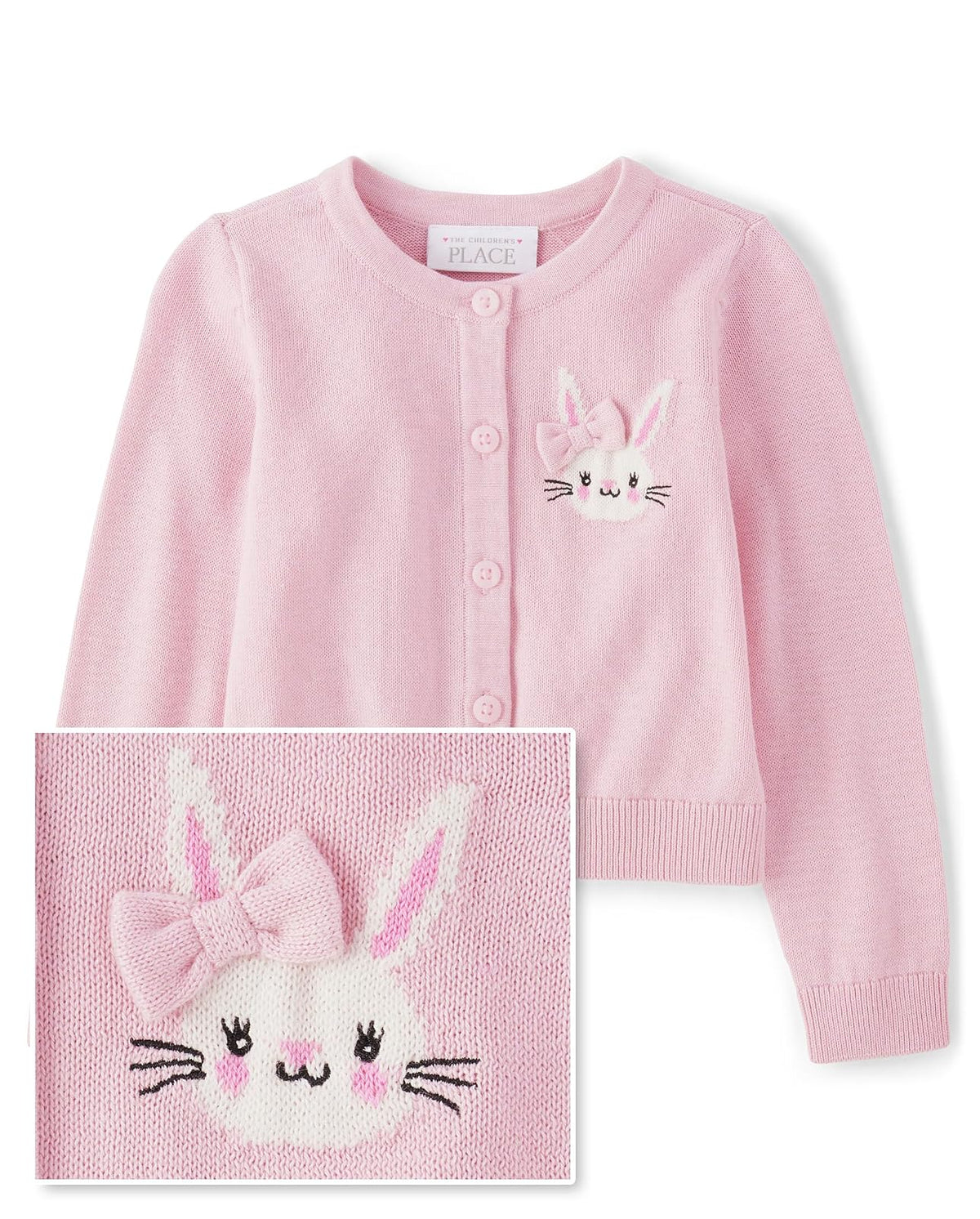 The Children's Place Cárdigan de Punto de Manga Larga con Botones para niños pequeños Camisa para Bebé-Niñas