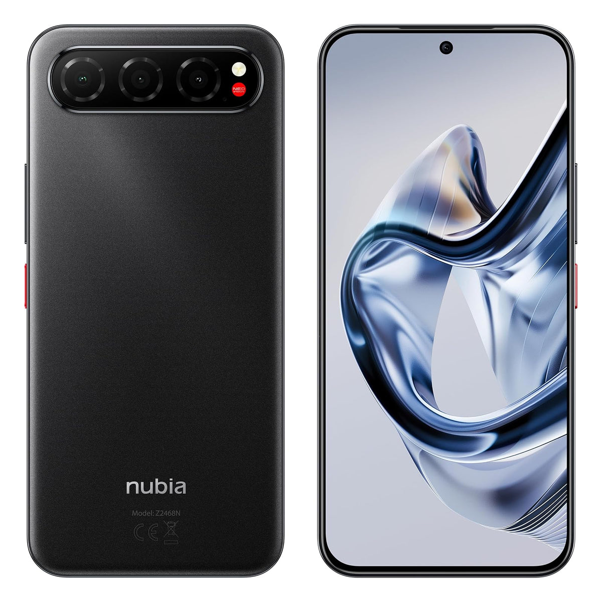 nubia Air Smartphone 6.8" AMOLED 120Hz, 256GB, 20GB RAM, Triple Cámara 50MP, 5G - Negro - Versión Nacional