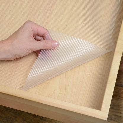 Con-Tact 04F-C8S01-06 Premium Non-Adhesive Shelf and Drawer Liner, 18-Inches by 4-Feet, Ribbed Clear