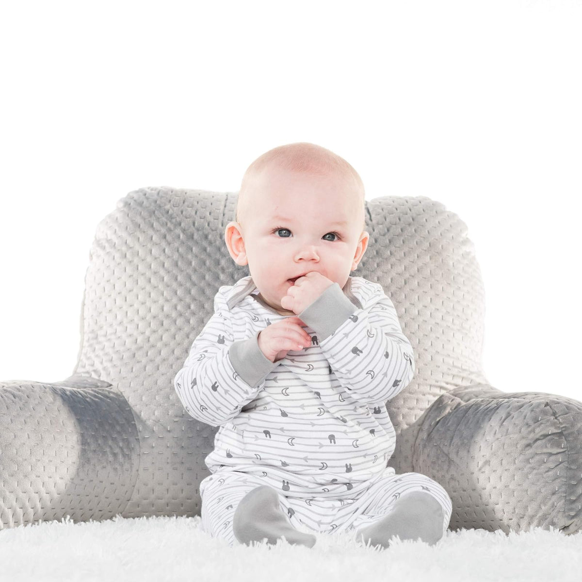 Lamaze Super Combed Natural Cotton Sleep N Play, Zipper and Snap Closure Footed Sleepwear, 2 PK Mamelucos para bebs y Nios pequeos bebés Unisex