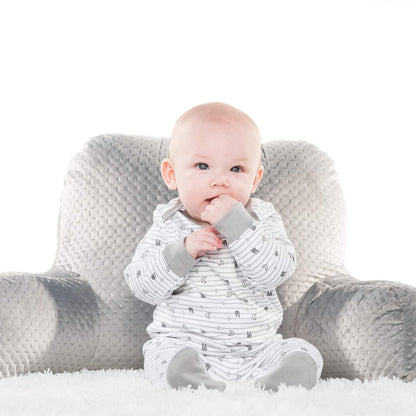 Lamaze Super Combed Natural Cotton Sleep N Play, Zipper and Snap Closure Footed Sleepwear, 2 PK Mamelucos para bebs y Nios pequeos bebés Unisex