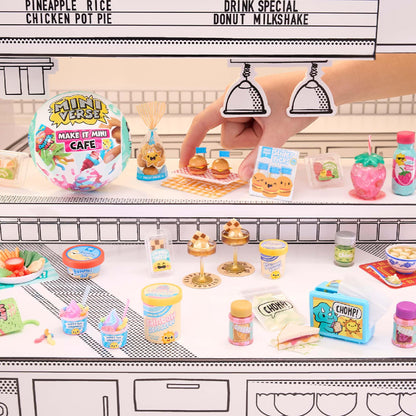 MGA's Miniverse, Make It Mini Cafe Serie 5, Miniaturas, Cápsula con Sorpresas, Coleccionables, 8 Años en Adelante