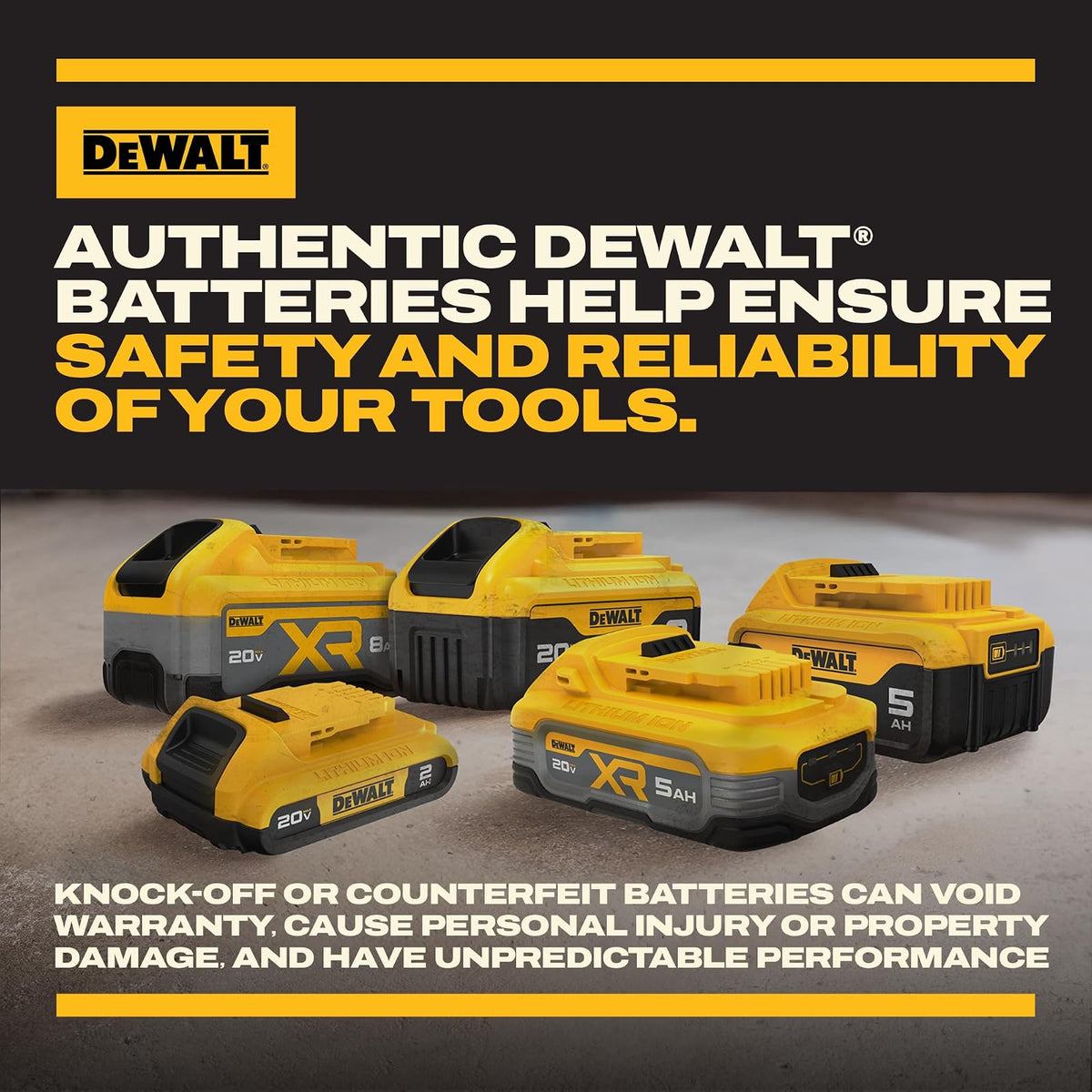 DEWALT - Batería de Iones de Litio de 20 V, POWERSTACK, más Potencia, más compacta, Recargable de 5 Ah (DCBP520)