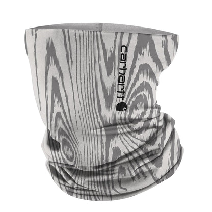 Carhartt Force UPF 50+ Polaina de Cuello para Todas las Estaciones - Talla Única - Estampado de grano de madera, gris claro - gris nube