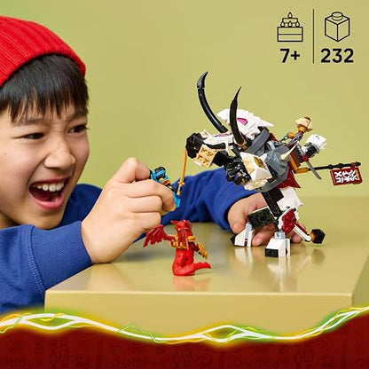 LEGO Ninjago Zilvar y Bestia Dragón Grimtak – Juguete de Construcción y Juego Simbólico – Figura de Acción de un Dragón con 3 Minifiguras – para Mayores de 7 años – 71863