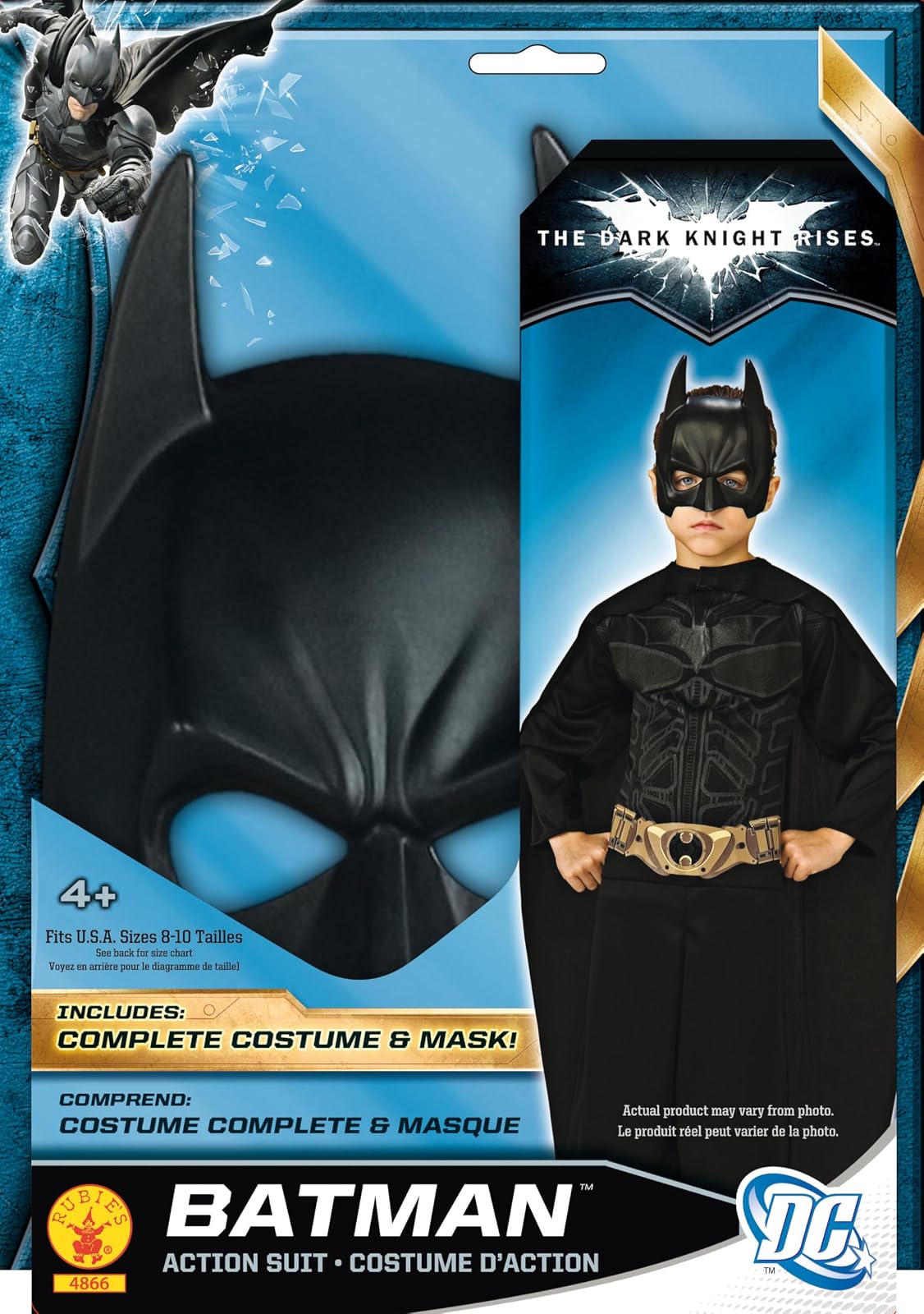 Batman Action Suit Set Costume for Kids