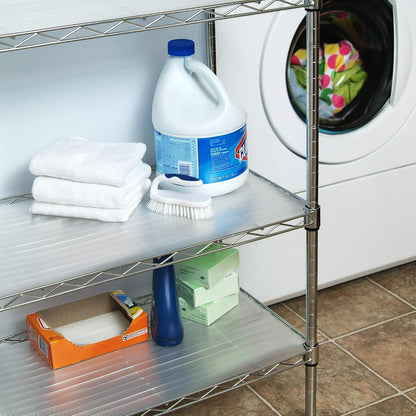 Con-Tact 04F-C8S01-06 Premium Non-Adhesive Shelf and Drawer Liner, 18-Inches by 4-Feet, Ribbed Clear