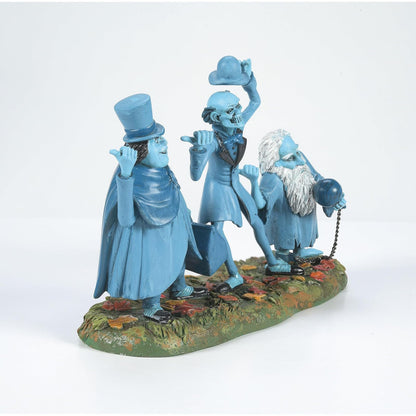 Department 56 Snow Village - Figura de Halloween de Disney The Haunted Mansion Beware of Hitchhikers, 9,5 cm de Alto x 5,5 cm de Ancho x 15,4 cm de Largo, Multicolor