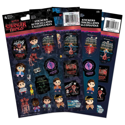 Stranger Things 5 - Pegatina estándar Pixel Friends Forever - 4 hojas