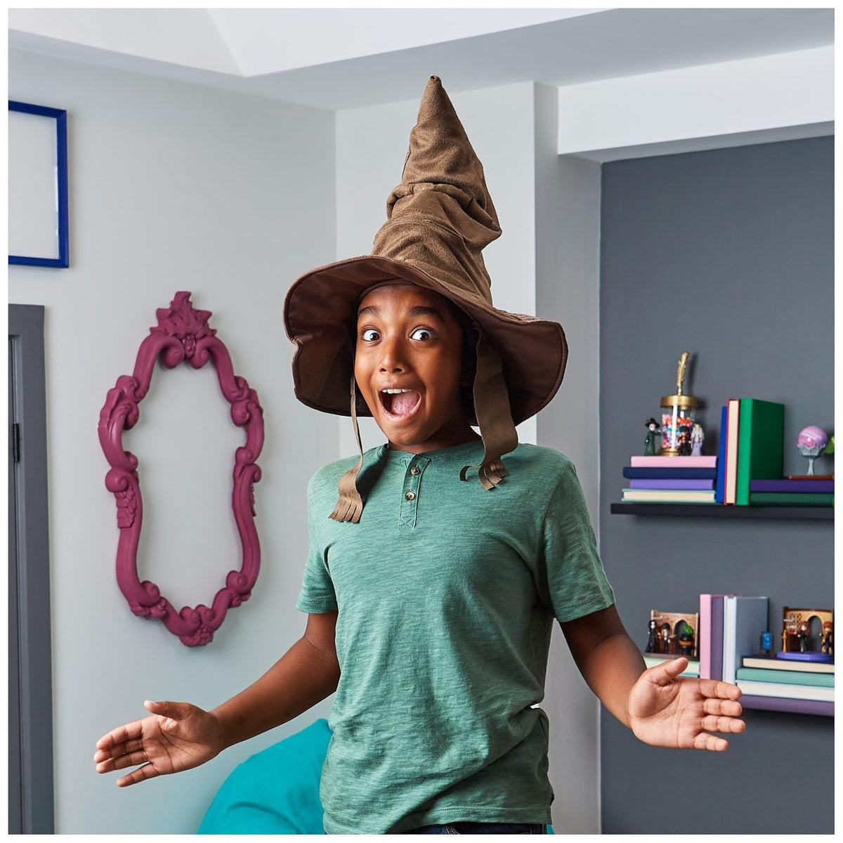 Wizarding World Harry Potter, Sombrero de clasificación para Hablar con 15 Frases para Juego de simulación, Regalos de Navidad para niños