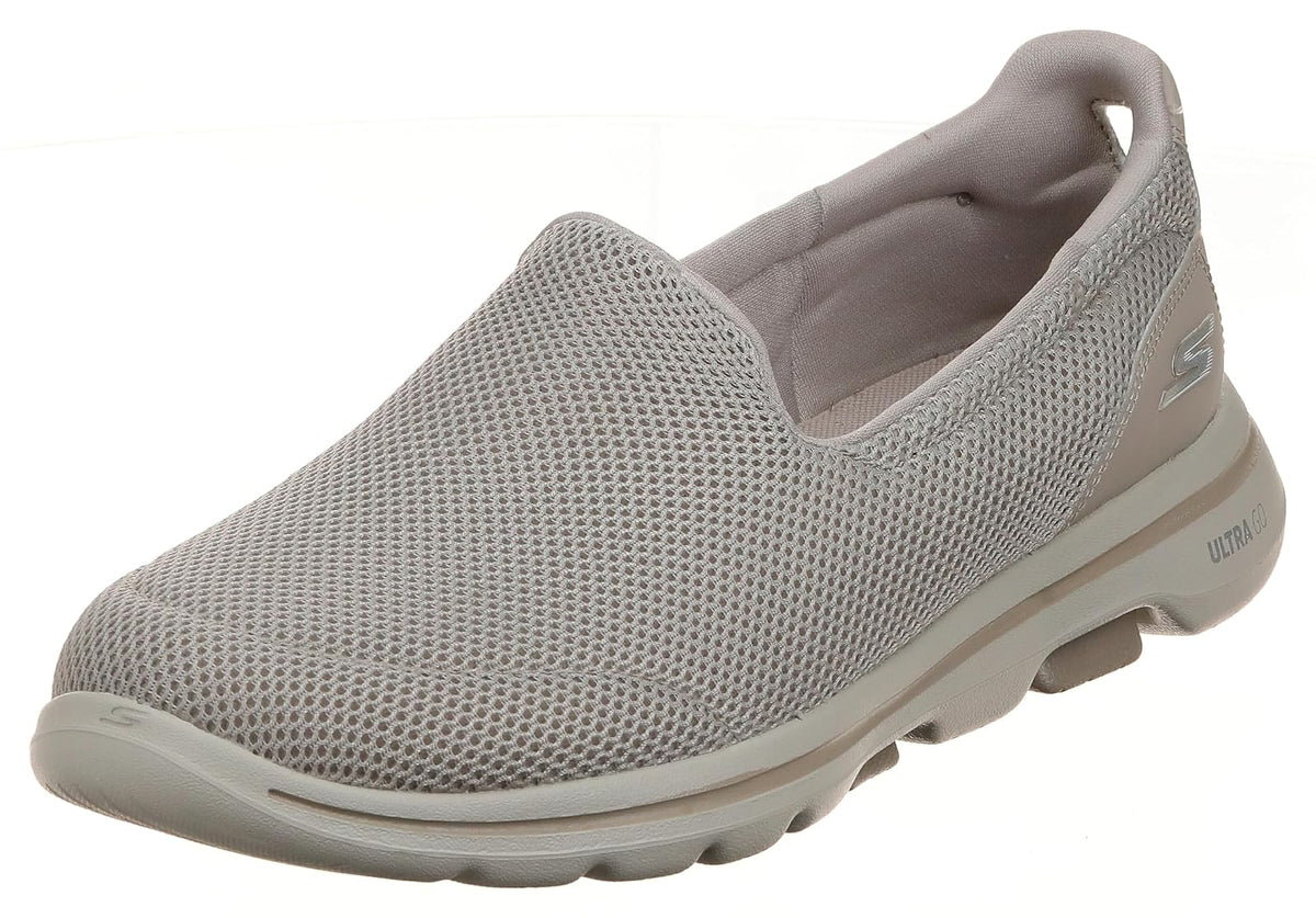 Skechers Go Walk 5 Tenis para Caminar Mujer Azul Marino - 22.0 cm - Gris pardo