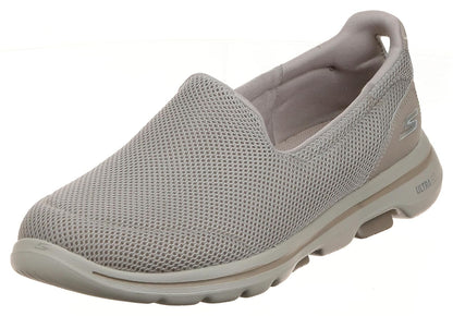 Skechers Go Walk 5 Tenis para Caminar Mujer Azul Marino - 22.0 cm - Gris pardo