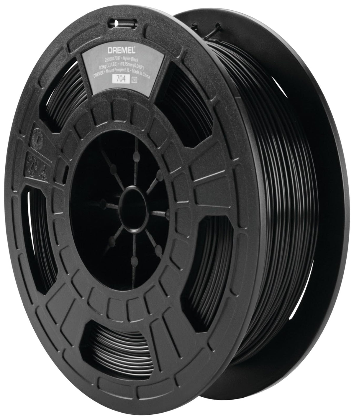 Dremel Nylon filamento impresora 3d, 1,75 mm de diámetro, color negro