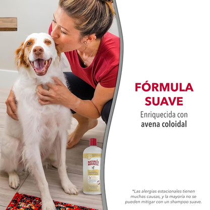 Nature's Miracle Natureâ€™s Miracle Oatmeal Shampoo & Conditioner for Dogs, 32 Oz, Pistachio Cream Scent