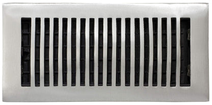 Decoración rejillas 5.1 cm por 10-Inch aluminio registro de piso, 4x10 Inch