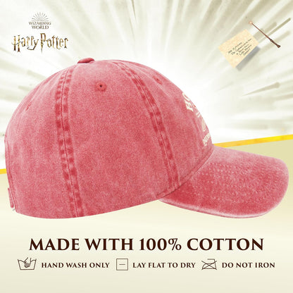 Concept One Harry Potter Dad Hat, Quidditch - Gorra de béisbol Ajustable de algodón con ala Curvada para Mujer