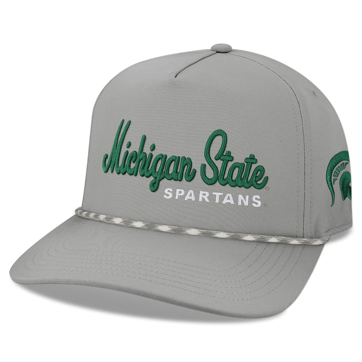 Legacy NCAA Officially Licensed Rope Hat, Lightweight Cap for Men & Women, Caddy, One Size Fits Most, Snapback Closure - Michigan State Spartans
