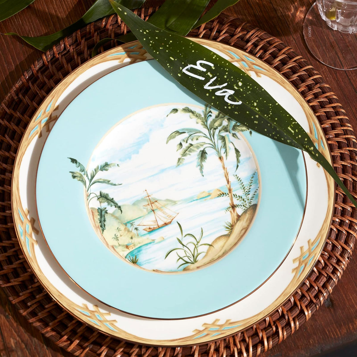 Lenox 6226807 British Colonial Tradewind Placa decorativa