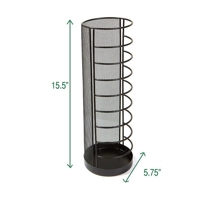 Mind Reader Umbhwire-Wht - Minisoporte Vertical para Paraguas, Color Blanco, Negro, Mini Size, 1, 1