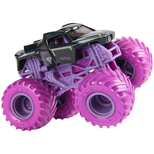 Monster Jam Marvel Heroes, Paquete de 5, Spider-Man, Black Panther, Iron Man, Captain America | Vehículos de Metal, Juguetes para niños y niñas a Partir de 3 años