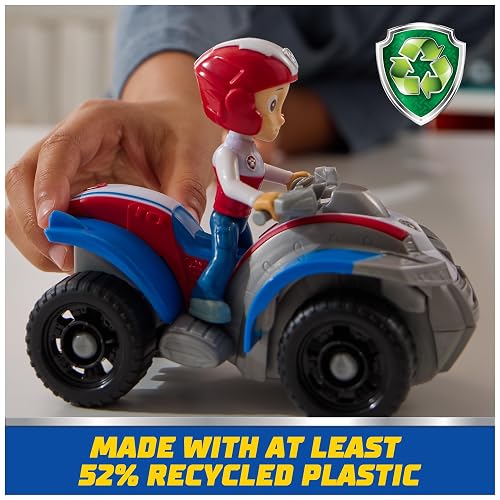 Paw Patrol, Quad de Ryder, vehículo de Juguete con Figura de acción Coleccionable, Juguetes respetuosos con el Medio Ambiente para niños y niñas a Partir de 3 años
