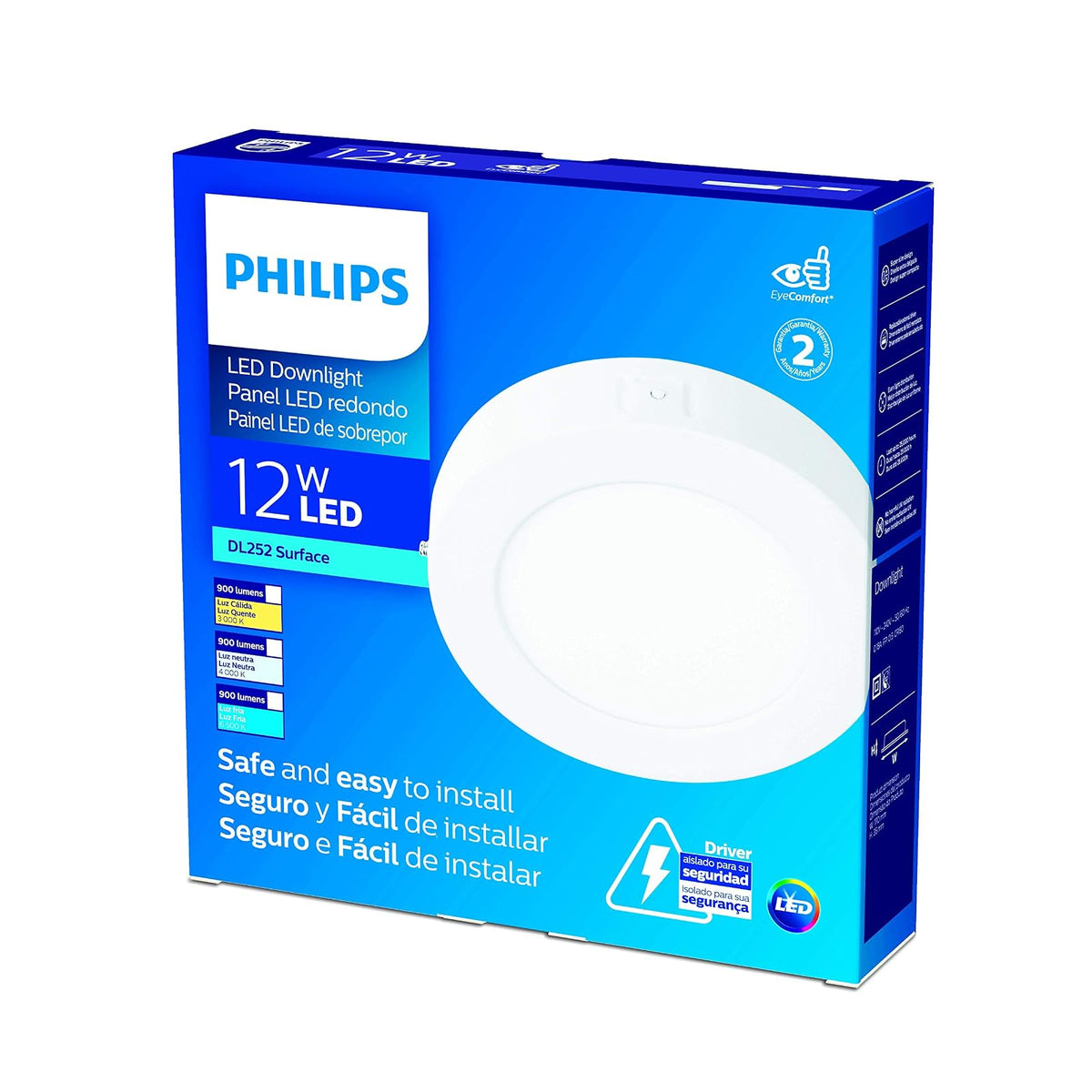 Philips LED Empotrado Redondo External Slim 12 W Luz Blanca Cálida