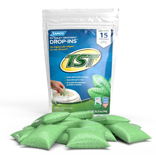 Camco TST Ultra Concentrado, Fresh, Verde (TST Green), 15 Pack