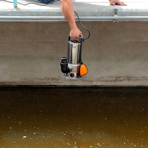 Truper BOS-1-1/2SM, Bomba sumergible metálica para agua sucia 1-1/2 HP