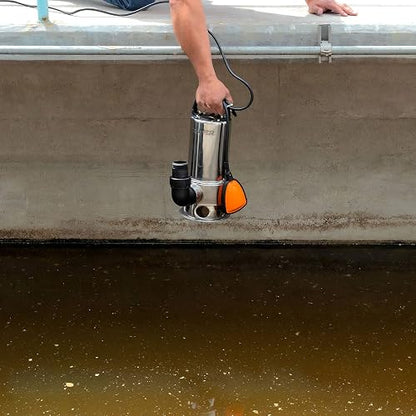 Truper BOS-1-1/2SM, Bomba sumergible metálica para agua sucia 1-1/2 HP