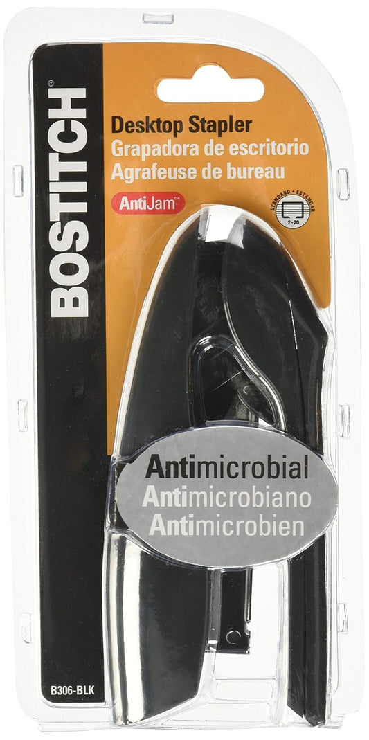 BOSTITCH B306-BLK Engrapadora Premium Antibacterial 20 hojas