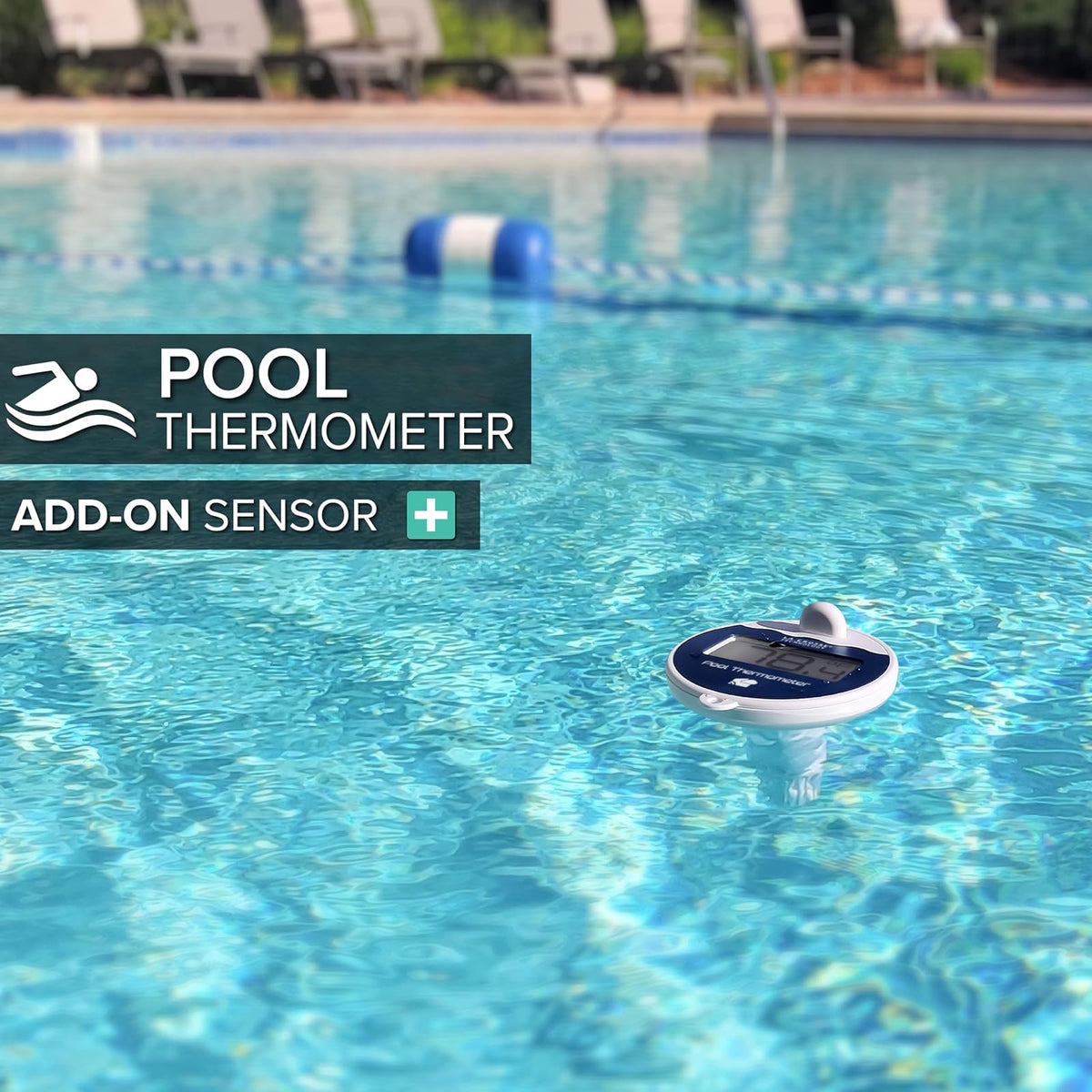 La Crosse Technology LTV-Pool-INT Termómetro Digital inalámbrico para Piscina