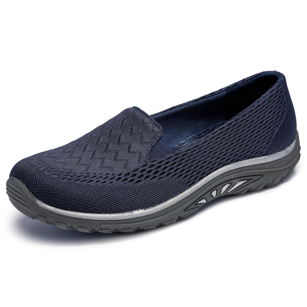 Skechers Reggae Fest Willows para Mujer - Zapato Casual - 25.5 cm - Navy Mesh