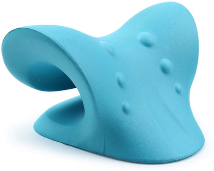 RESTCLOUD - Relajador de Cuello y Hombro, Dispositivo de tracción Cervical para Alivio del Dolor TMJ y alineación de la Columna Cervical, Almohada quiropráctica