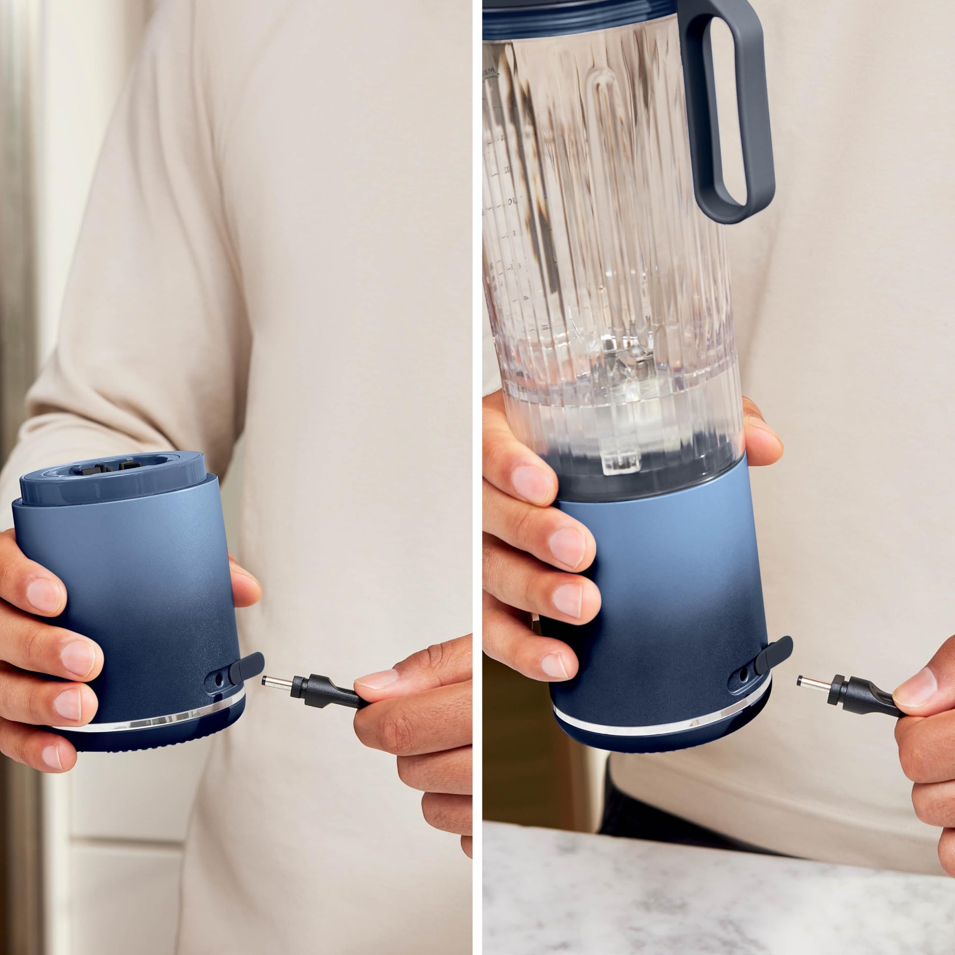 NINJA, Licuadora Portátil Blast Max, Vaso que se Separa, Ideal para Smoothies y Bebidas Congeladas, Inalámbrica, USB C, Tapa con Boquilla a Prueba de Fugas, Color Azul, BC251LAANV