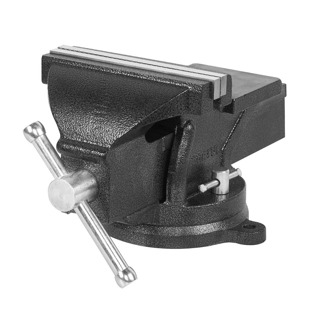 Pretul TB-8P, Tornillo de banco 8" de hierro base giratoria, color gris - 8"