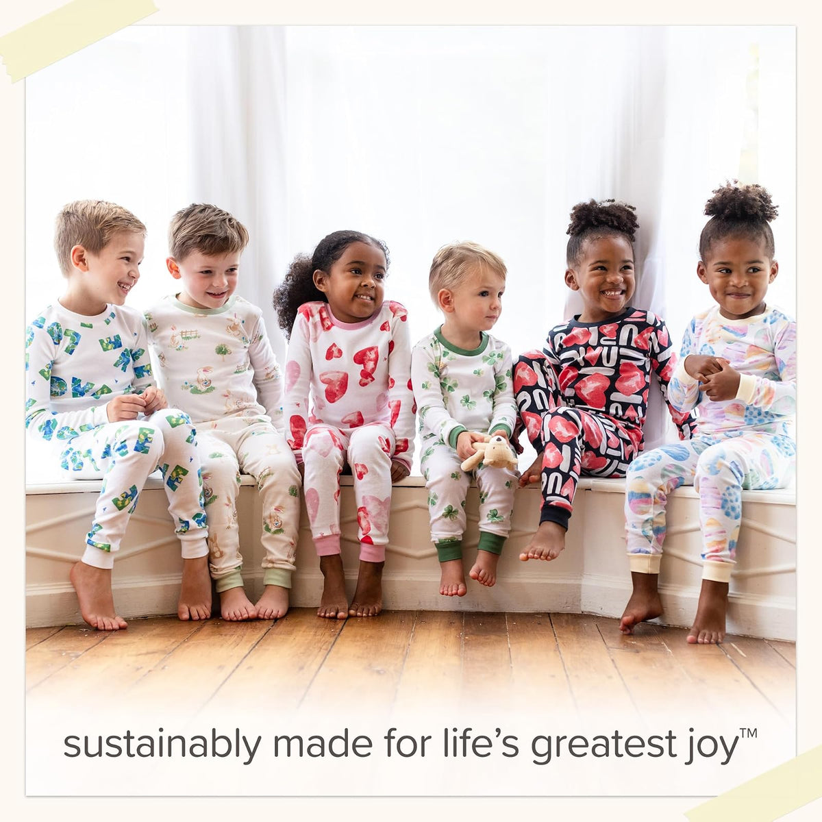 Burt's Bees Conjunto de Pijama de 2 Piezas, Playera y pantalón, 100% algodón orgánico Pantalones de Pijama para bebés y niños pequeños para bebés niños