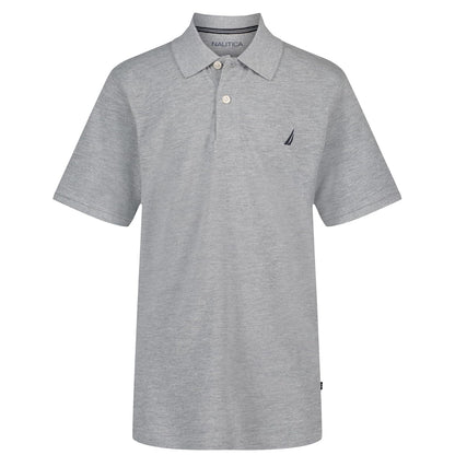 Nautica Boys' Short Sleeve Solid Polo