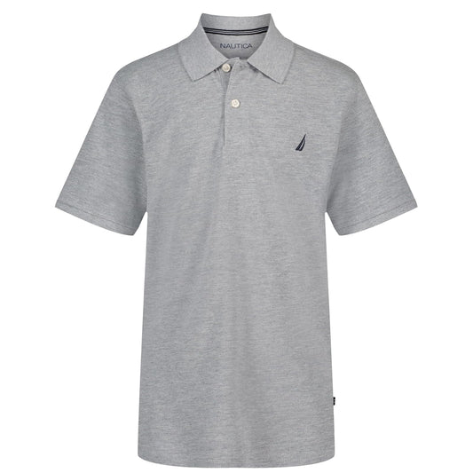 Nautica Boys' Short Sleeve Solid Polo