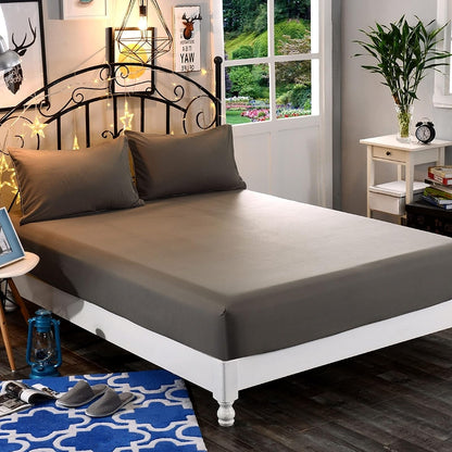 Sábana Bajera Ajustable Elegant Comfort de Microfibra - Gris - King