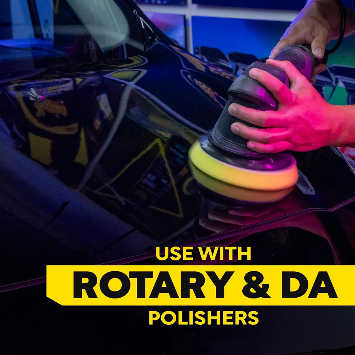 Meguiar's Almohadillas de Espuma para Pulir 6 in, Paquete de 2 M6PFP2 | Almohadilla de espuma profesional para pulir, utilizar con esmaltes para quitar arañazos y remolinos ligeros o utilizar con
