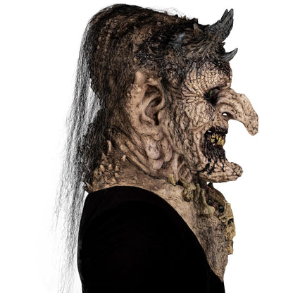 Ghoulish Productions Máscara De Látex Priestess of Hell Flesh, Accesorio Látex Cosplay Bruja, Disfraz Aterrador para Halloween y Fiestas Temáticas, Cosplay Witch Guardiana, Diseño Artesanal Head Mask
