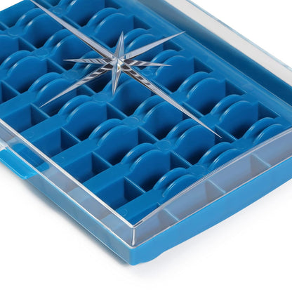 Dritz Caja de bobina, 32, azul