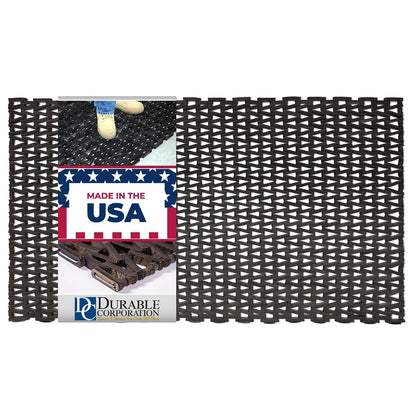 Durable Durite Tapete de Entrada para Exterior, Hule Reciclado 20x30" - 152.4L x 91.4An x 1.6E cm