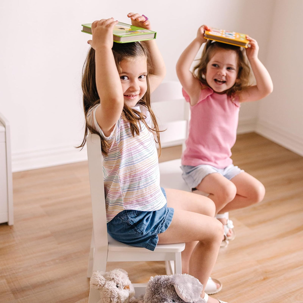Melissa & Doug Wooden Chair Pair - White Children's Furniture