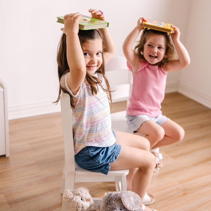 Melissa & Doug Wooden Chair Pair - White Children's Furniture
