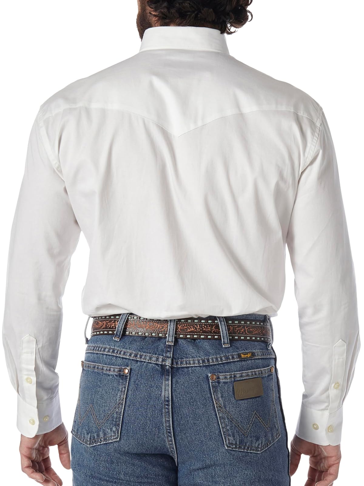 Wrangler Camisa de botones de manga larga con dos bolsillos para hombre
