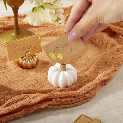 Kate Aspen Tarjetero con forma de calabaza, 6 unidades, dorado