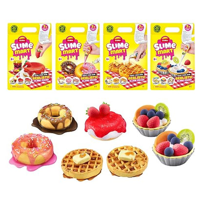 Slime Mart - Bolsa pequeña de la Compra - Serie 1 - Postre 4 Unidades (Paquete de buzón)